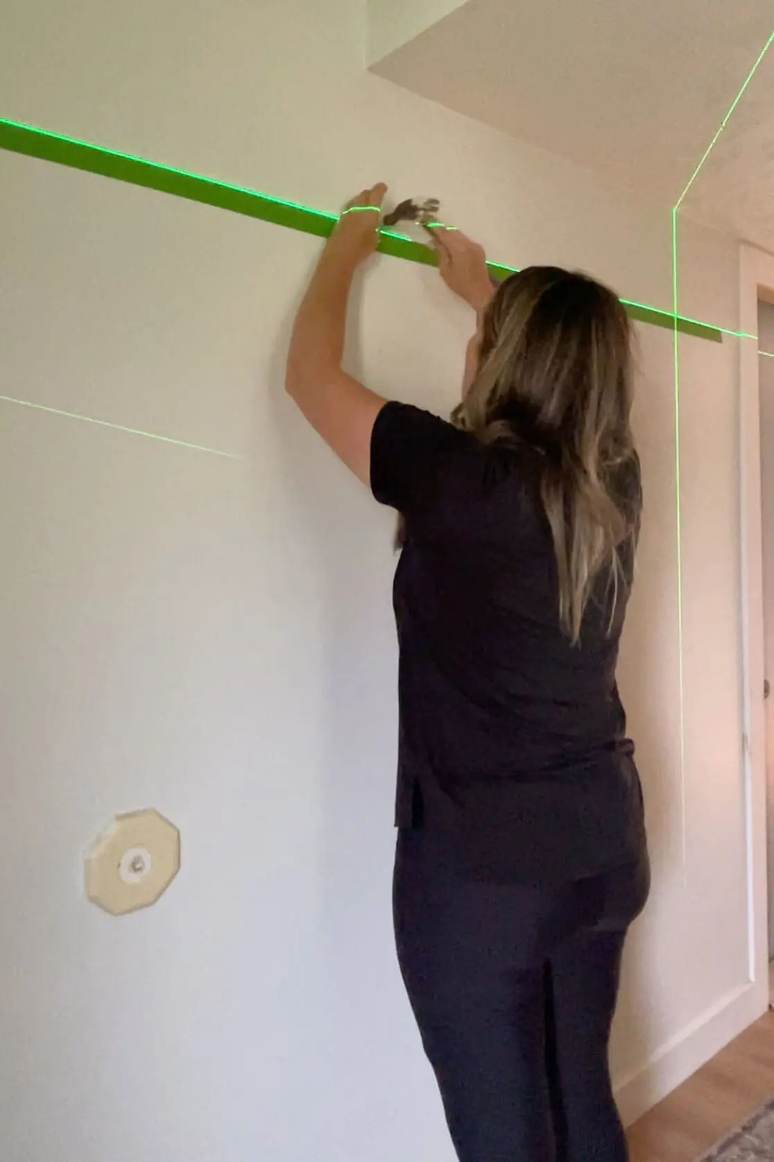 Starting in the center hanging a gallery wall.